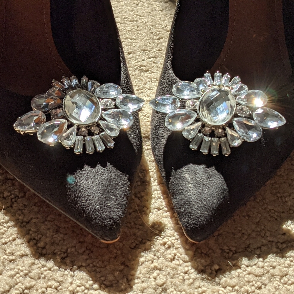 *Sold* Diamond Shoe Clips